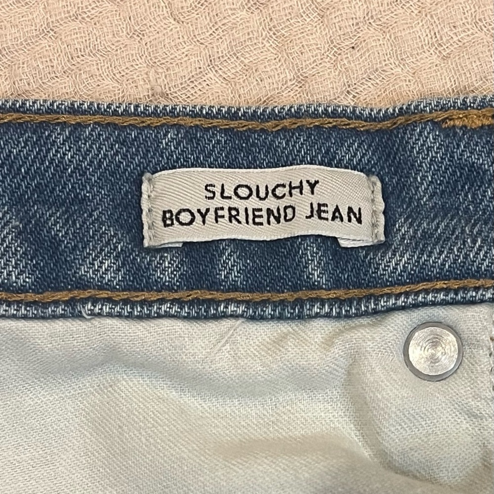 J CREW Jeans Womens Slouchy Boyfriend High Rise Medium Wash 100% Cotton Size 31 - Picture 10 of 14